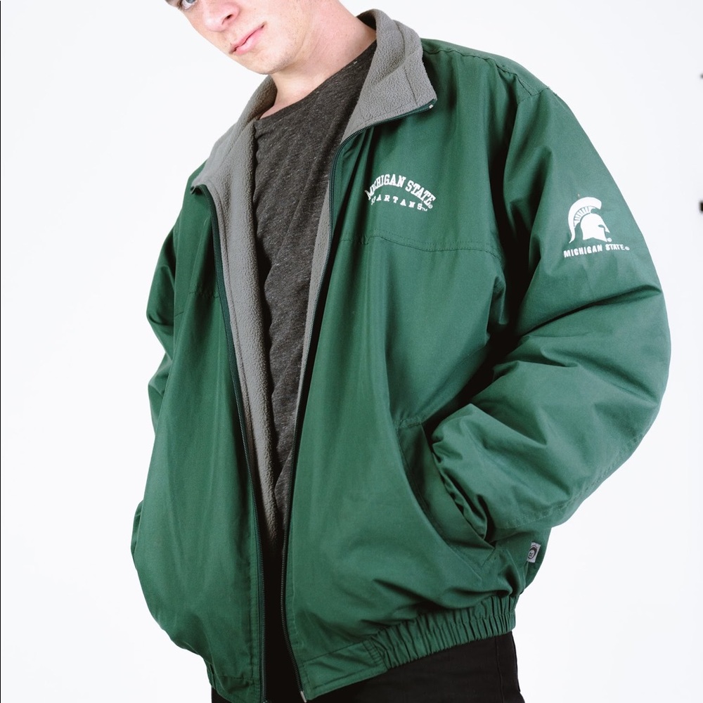MICHIGAN STATE FULL ZIP WINDBREAKER JACKET